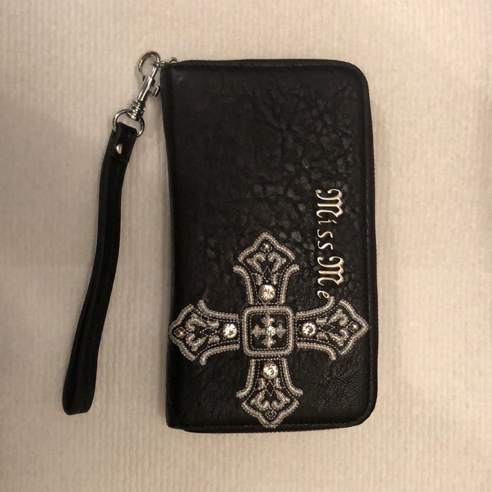 Black Miss Me wristlet